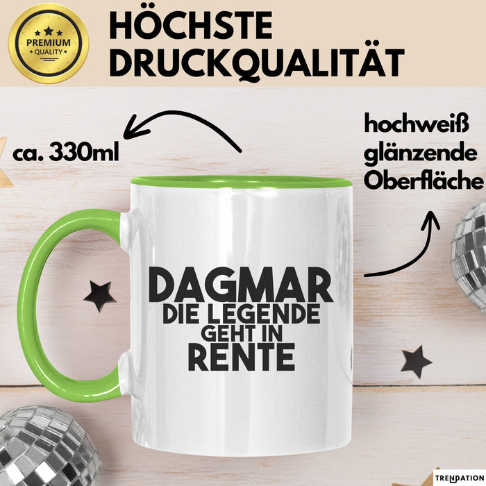 Dagmar Tasse Dagmar – Die Legende Geht In Rente Geschenk