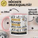 Athletin Tasse Geschenk Spruch Wer Will Schon Prinzessin Sein Wenn Man Auch Athletin Sein Kann Rosa Trendation