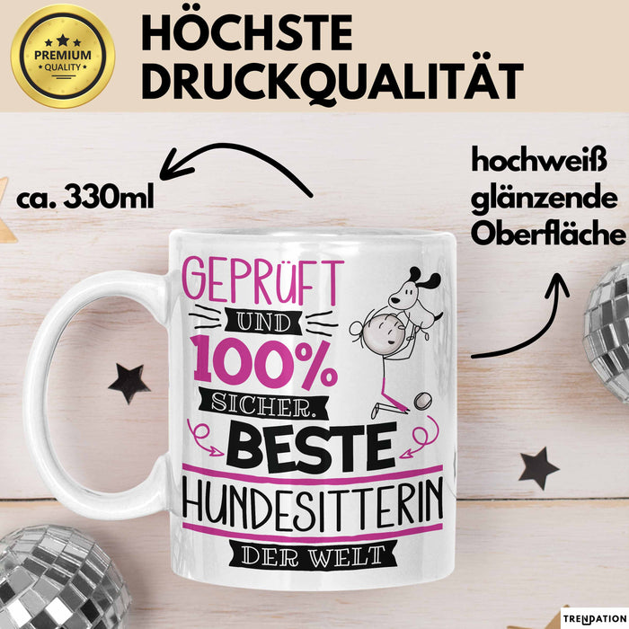 Hundesitterin Geschenk Becher Tasse Gott Schuf Alle Menschen Gleich Nur Die Besten Durfeten Hundesitterin Werden Geschenkidee Lustig Weiß Trendation
