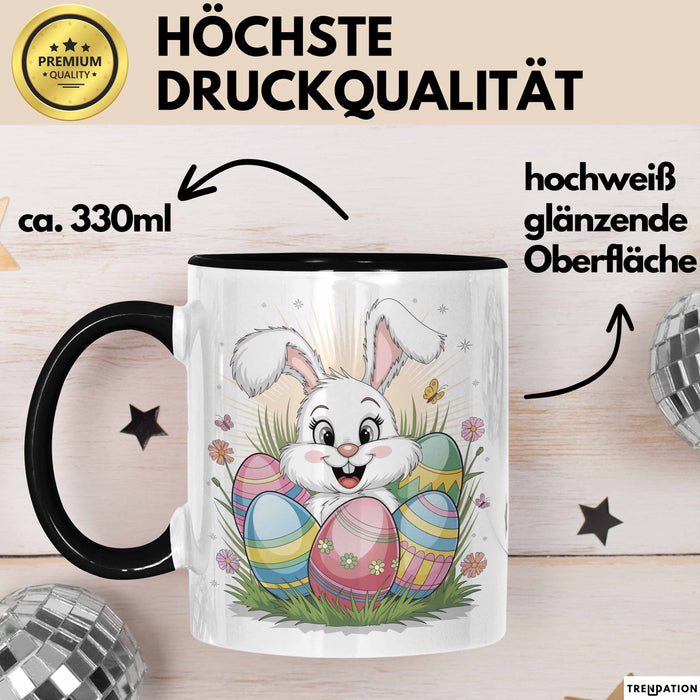 Ostern Tasse Geschenkidee für Feiertagsliebhaber Spruch Trendation
