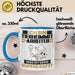 Tierheimmitarbeiter Tasse Geschenk für Tierheimmitarbeiter Geburtstag Lustiger Spruch Kaffee-Becher Was Ist Deine Superkraft Blau Trendation