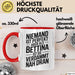Bettina Tasse Geschenk Niemand Ist Perfekt Bettina Verdammt Nah Dran Geschenkidee Rot Trendation