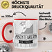 Abenteurerin Geschenk Tasse Becher Die Frau Die Allen Kann Geschenkidee für eine Abenteurerin Lustig Rot Trendation