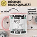 Handballspieler Tasse Geschenk für Handballspieler Der Mann Der Alles Kann Geschenkidee zum Geburtstag Rosa Trendation