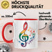 Musikliebhaber Musiker Tasse Geschenk Lustige Geschenkidee Spruch Rot Trendation