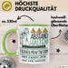 Tierheilpraktikerin Tasse Geschenk Lustig Abstand Halten Hochleistungs-Tierheilpraktikerin Mit Drang Zur Perfektion Bei Der Arbeit Grün Trendation