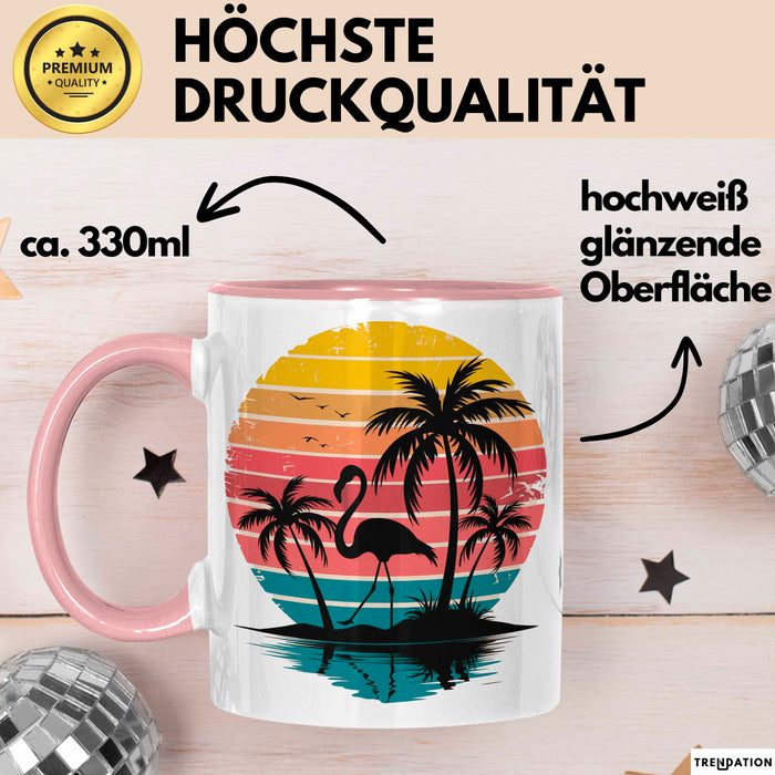 Flamingo Tier Tasse Geschenk Lustige Geschenkidee Spruch Rosa Trendation