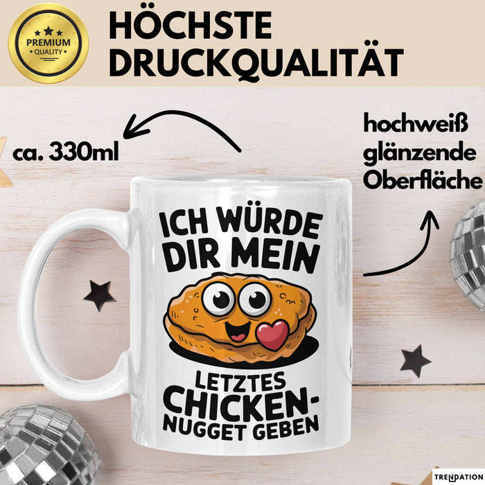Ehemann Ehefrau Paare Jahrestag Tasse Geschenk Lustige Geschenkidee Spruch Ich Würde Dir Mein Letztes Chicken Nugget Geben Weiß Trendation