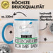 Geschenk für Kiteboarderin Tasse Lustige Geschenkidee Geburtstag Ich Bin Kiteboarderin Ich Darf Das Blau Trendation