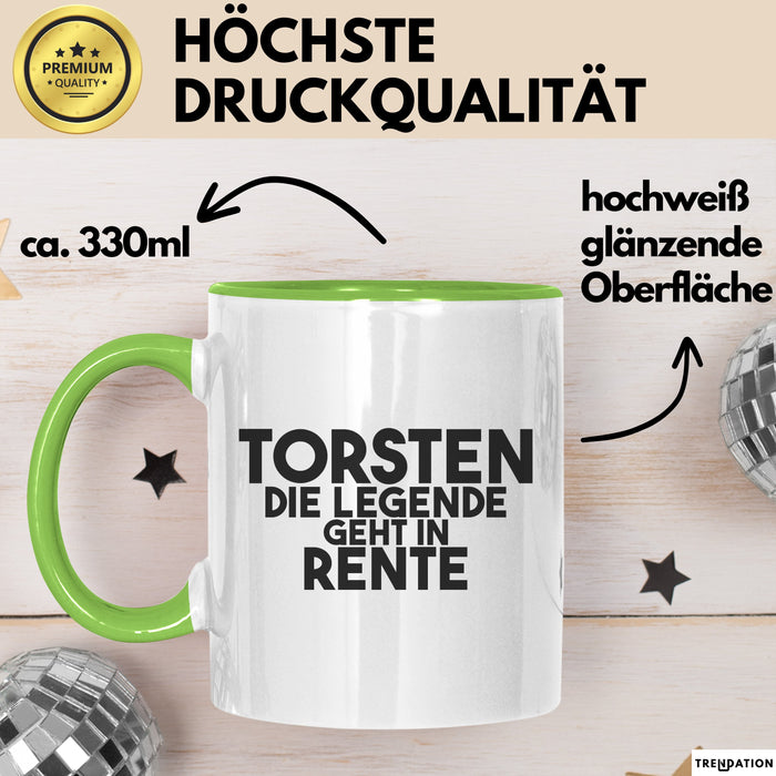 Torsten Tasse Torsten – Die Legende Geht In Rente Geschenk