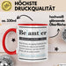 Beamter Tasse Geschenk Humorvoll Kollege Abschiedsgeschenk Rot Trendation