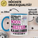 Kajaklehrer Geschenk Lustiger Spruch für Kajaklehrer Geschenkidee Bester Kajaklehrer Der Welt Blau Trendation