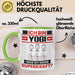 Yogi Tasse Geschenk für Yogi Geburtstag Lustiger Spruch Kaffee-Becher Was Ist Deine Superkraft Grün Trendation