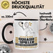 Squash-Spieler Geschenk Tasse Ich Bin Squash-Spieler Aber Sag Doch Einfach Superheld Lustige Geschenkdiee für Squash-Spieler Kaffee-Becher Schwarz Trendation