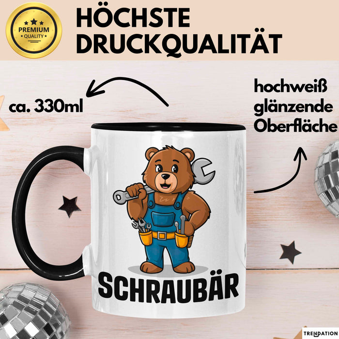 Auto Kfz Mechaniker Tasse Geschenk Lustige Geschenkidee Spruch Schraubar Trendation