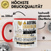 Pilates-Enthusiastin Tasse Geschenk Lustiger Spruch Bitte Erheben Sie Sich Seine Majestät Die Pilates-Enthusiastin Betritt Den Raum Rot Trendation