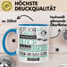 Drum-and-Bass-DJane Geschenk Becher Tasse Gott Schuf Alle Menschen Gleich Nur Die Besten Durfeten Drum-and-Bass-DJane Werden Geschenkidee Lustig Blau Trendation