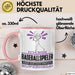 Baseballspieler Geschenk Tasse Ich Bin Baseballspieler Aber Sag Doch Einfach Superheld Lustige Geschenkdiee für Baseballspieler Kaffee-Becher Rosa Trendation