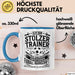 Fußballtrainer Tasse Geschenk Lustige Geschenkidee Spruch Stolzer Trainer Blau Trendation