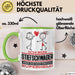 Stiefschwager Geschenk Tasse Ich Bin Stiefschwager Aber Sag Doch Einfach Superheld Lustige Geschenkdiee für Stiefschwager Kaffee-Becher Grün Trendation