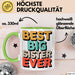 Big Sister Ältere Geschwister Schwestern Tasse Becher Geschenk Lustige Geschenkidee Spruch Die Beste Big Sister Aller Zeiten Grün Trendation