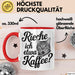 Kaffeeliebhaber Tasse Geschenk Lustige Geschenkidee Spruch Rieche Ich Etwa Kaffee Rot Trendation