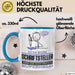 Schriftsteller Geschenk Tasse Ich Bin Schriftsteller Aber Sag Doch Einfach Superheld Lustige Geschenkdiee für Schriftsteller Kaffee-Becher Blau Trendation