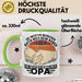 Opa Tasse Geschenk Bester Opa Geschenkidee Kaffee-Becher Geburtstag Die Meisten Menschen Rufen Mich Beim Namen Aber Die Wichtigsten Nennen Mich Opa Kaffee-Becher Grün Trendation