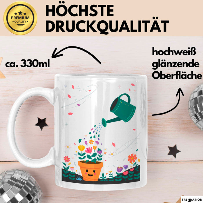 Gärtner Tasse Geschenk Lustige Geschenkidee Spruch Für Pflanzen Liebhaber Weiß Trendation