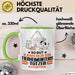Tierheimunterstützer Geschenk Tasse So Gut Kann Nur Ein Tierheimunterstützer Aussehen Geschenkidee Kaffee-Becher Grün Trendation