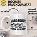 Labradore Hören Aufs Wort Tasse Geschenk Labrador Besitzer Mama Becher Weiß Trendation