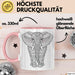 Elefant Mandala Tasse Geschenk Lustige Geschenkidee Spruch Rosa Trendation