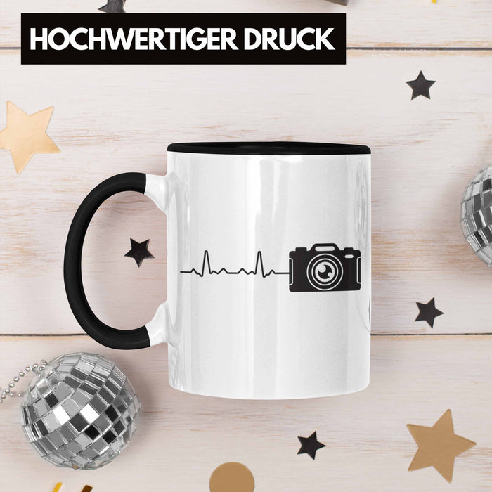 Trendation - Fotograf Tasse Zubehör Fotografie Geschenk Fotografieren Kaffeetasse Geschenkideen Lustiger Spruch Schwarz Trendation