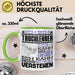 Tauchlehrer Geschenk Kaffee-Tasse Geschenkidee für Tauchlehrer Ich Bin Tauchlehrer Ich Kann Es Dir Erklären Jedoch Nicht Für Dich Verstehen Spruch Lustig Grün Trendation