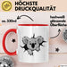 Koala Tierliebhaber Tasse Geschenk Lustige Geschenkidee Spruch Rot Trendation