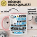 Modelbauer Geschenk Tasse Lustiger Spruch Erheben Sie Sich Der Modelbauer Betritt den Raum Rosa Trendation