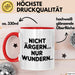 Sarkasmus Sarkastisch Tasse Geschenk Lustige Geschenkidee Spruch Nicht Ärgern Nur Wundern Rot Trendation
