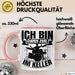 Schlagzeug-Spieler Geschenk Drummer Tasse Geschenkidee Spruch Ich Bin Dann Mal Im Keller Schlagzeuger Rosa Trendation