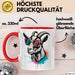 Ziegenbauer Ziegen Tier Sonnenbrille Tasse Geschenk Lustige Geschenkidee Spruch Rot Trendation