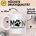 Hund Tierliebhaber Tasse Geschenk Lustige Geschenkidee Spruch Moin Weiß Trendation