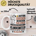 Klangkünstler Geschenk Tasse Lustiger Spruch Erheben Sie Sich Der Klangkünstler Betritt den Raum Weiß Trendation