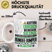 Bungee-Jumper Geschenk Tasse Lustiger Spruch Erheben Sie Sich Der Bungee-Jumper Betritt den Raum Weiß Trendation