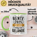 Rentner Pensionär Sarkasmus Tasse Geschenk Lustige Geschenkidee Spruch Rente 2025 Eine Legende Verlässt Das Gelände Grün Trendation