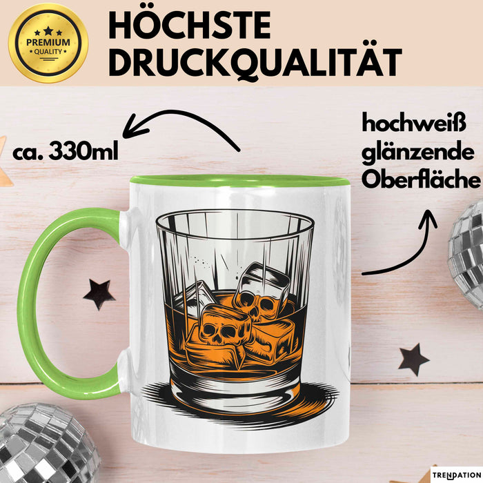 Whiskytrinker Tasse Geschenkidee für Whisky Liebhaber Grün Trendation