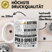 Polo-Spieler Geschenk Tasse Lustiger Spruch Erheben Sie Sich Der Polo-Spieler Betritt den Raum Weiß Trendation