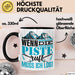 Ski Tasse Geschenk Grafik Wenn Die Piste Ruft Muss Ich Los Becher Schwarz Trendation