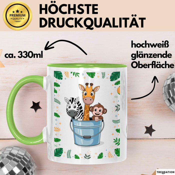 Tierpfleger Tasse Geschenk Lustige Geschenkidee Spruch Für Tier Betreuer Grün Trendation