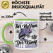 Angler Geschenk Tasse Spruch Männer Angeln Geschenkidee Kaffee-Becher Fischer Angeln Grün Trendation