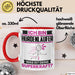 Hürdenläufer Tasse Geschenk für Hürdenläufer Geburtstag Lustiger Spruch Kaffee-Becher Was Ist Deine Superkraft Rot Trendation