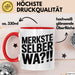 Deutschland Berlin Tasse Geschenk Lustige Geschenkidee Spruch Merkste Selber Wa Rot Trendation